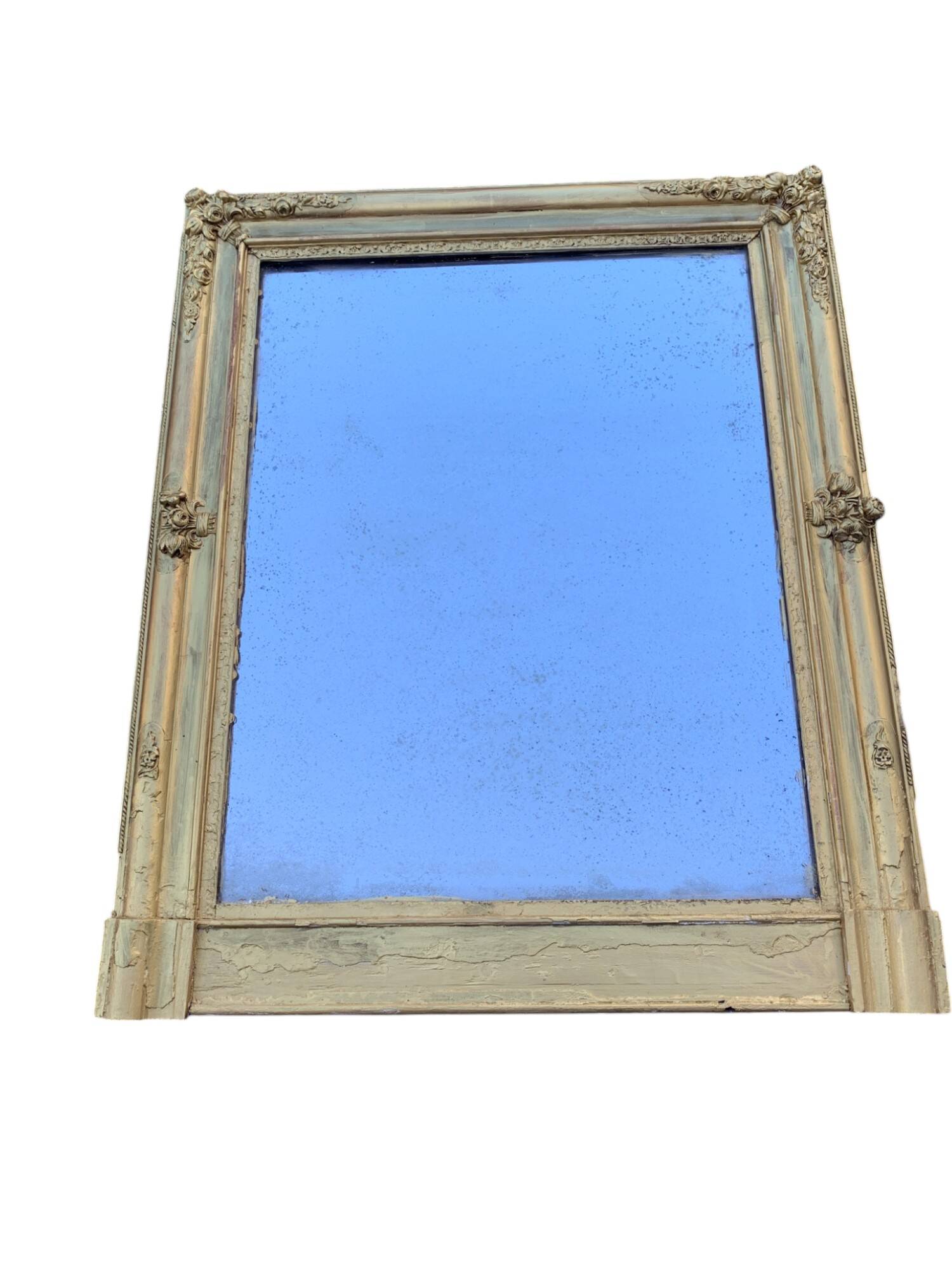 Beautiful Gilded Mercury Mirror 88 x 74