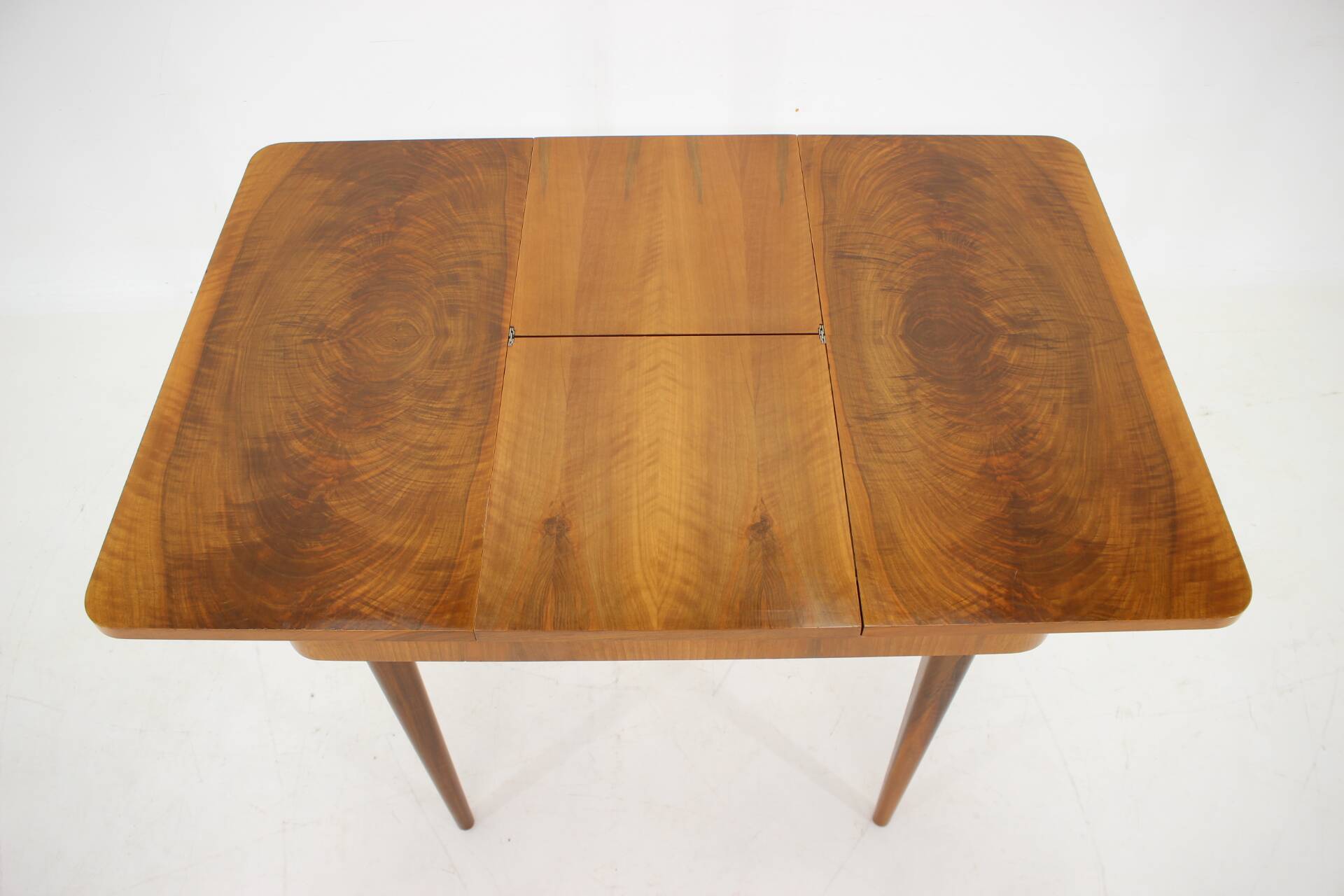 1940s Jindrich Halabala Extendable Dining Table in Walnut, Czechoslovakia