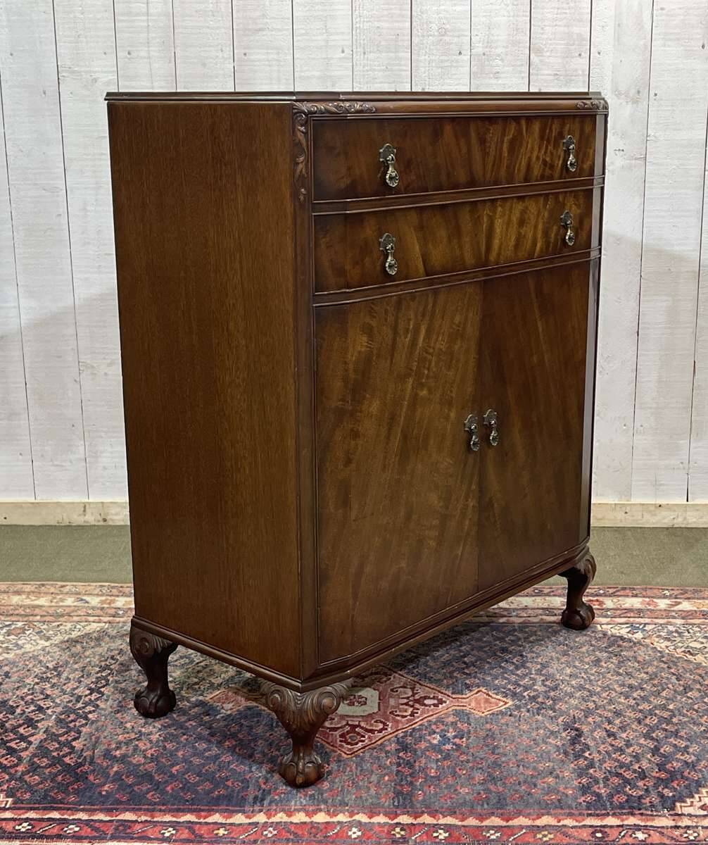 English mahogany sideboard from the 1930s with 2 drawers