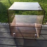 Vintage coffee table 70 with wheels