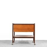 Midcentury Fold Up Drinks Trolley / Hostess In Teak.