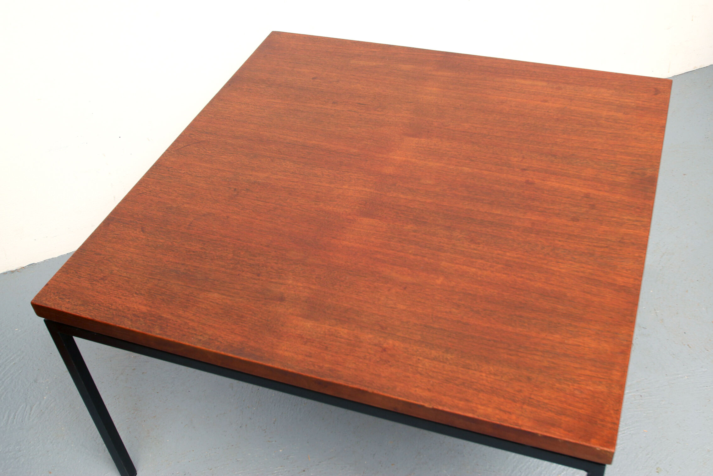 1960s coffee table in teak and metal