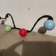 Coat hooks with 4 balls from the 1960s.