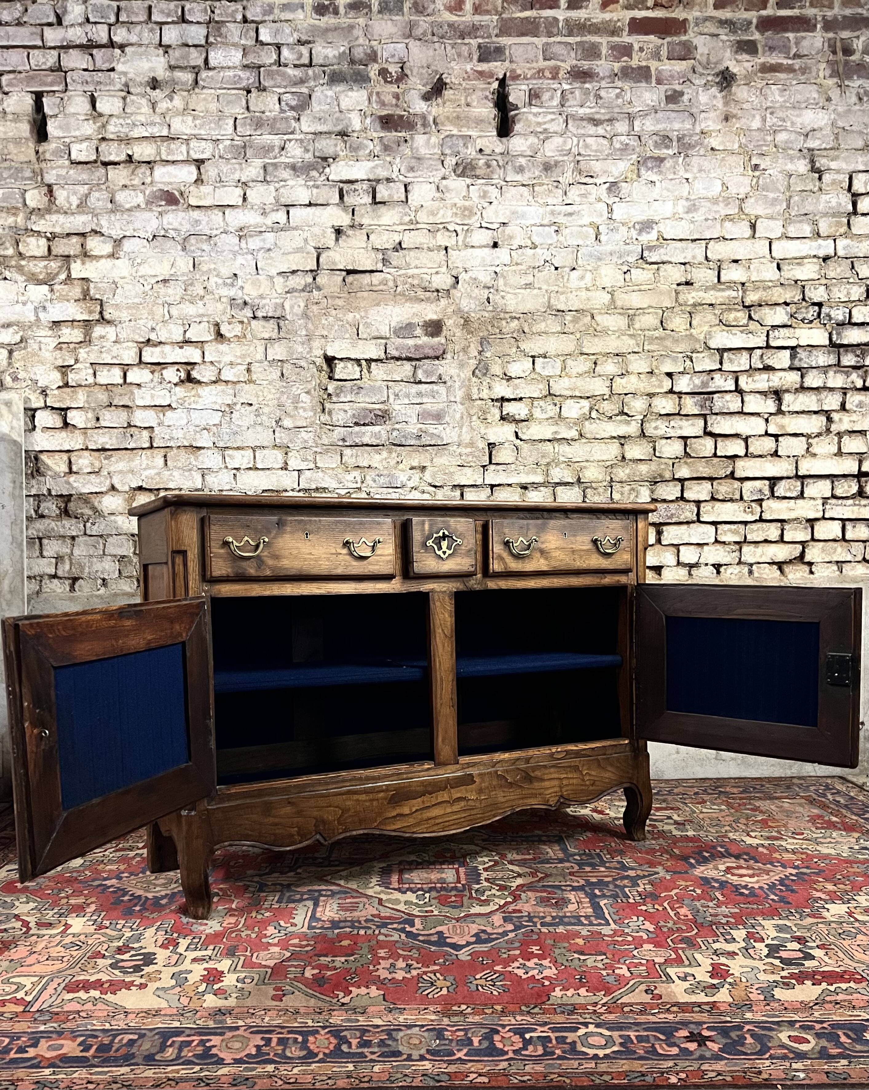 Buffet In Natural Wood Regional Work in Louis XV Style from the 19th Century
