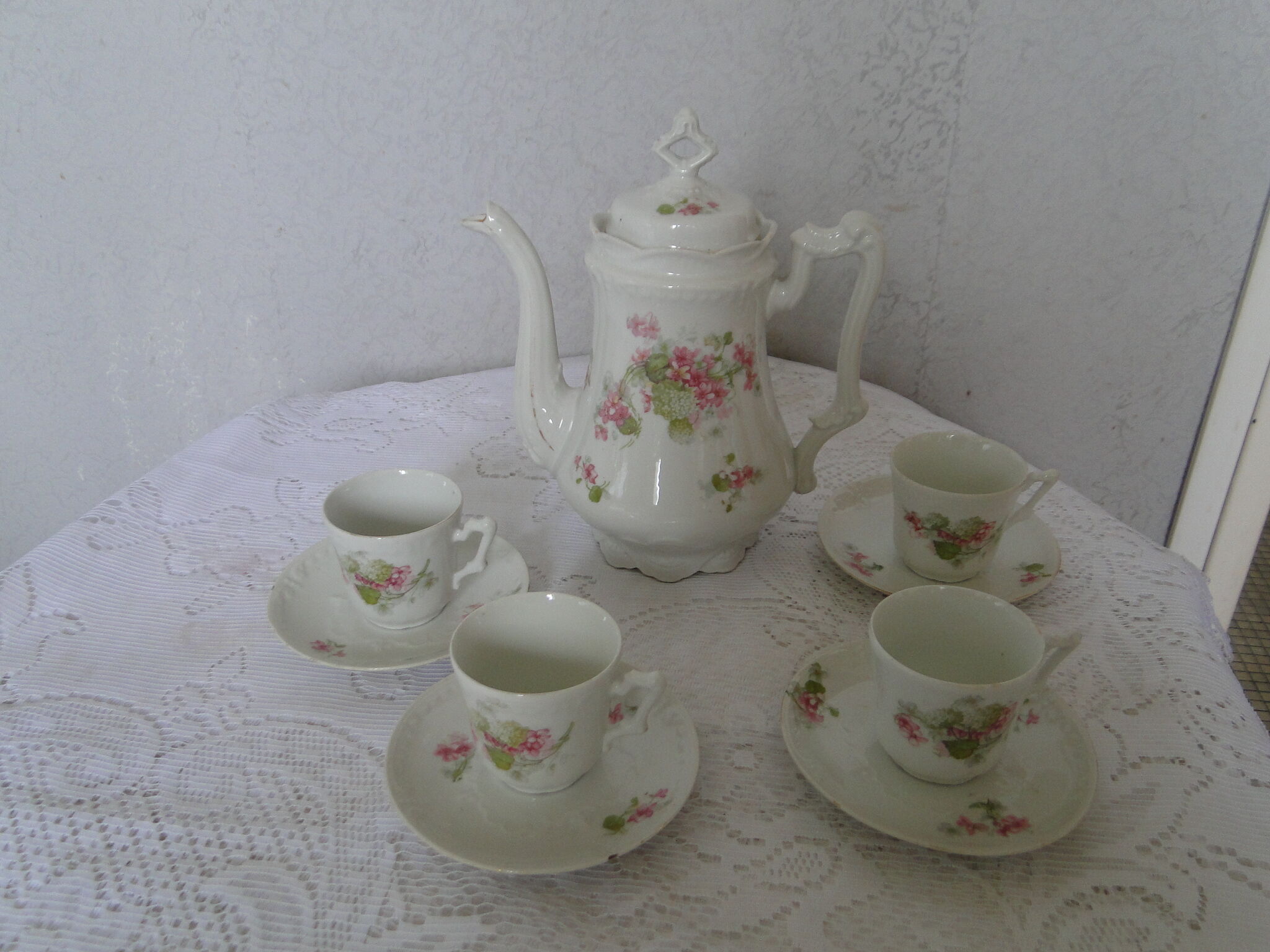 Limoges porcelain coffee service