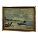 Reproduction Claude Monnet - “The beach of Saint Address”