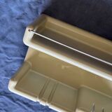 Space Age beige plastic wall shelf