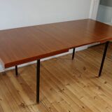 Vintage modernist teak table Paul Geoffroy Roche Bobois 1960s