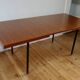 Vintage modernist teak table by Paul Geoffroy for Roche Bobois, 1960.