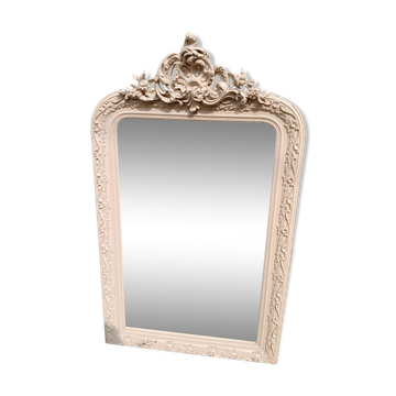 Miroir ancien en bois sculpté