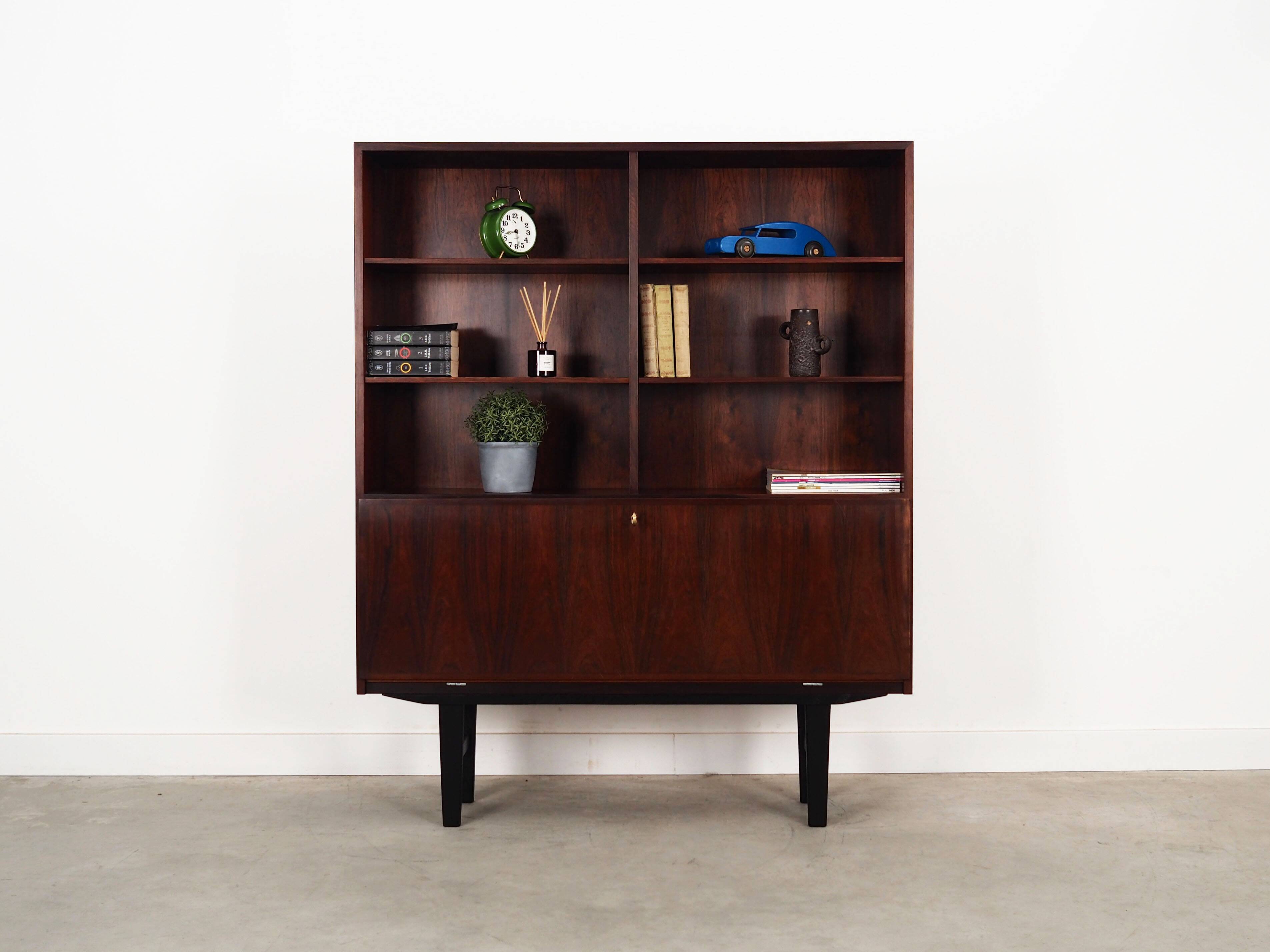 Rosewood bookcase, Danish design, 1970s, manufacture: Omann Jun
