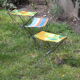 Nomad folding camping stools, France 1950s, set of three.