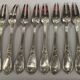 10 snail forks, rocaille model, Ercuis brand
