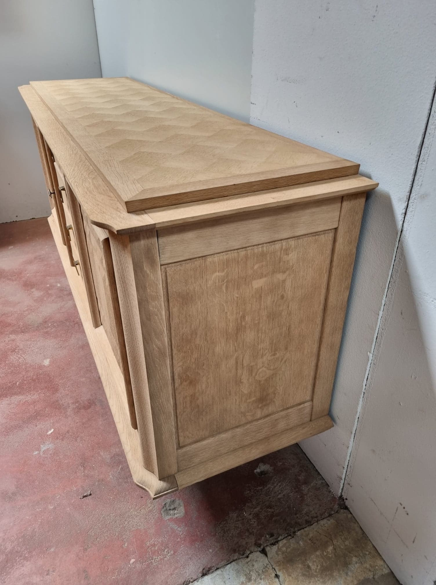 Raw oak sideboard
