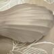 Art Deco wall light in frosted pink glass shell design.