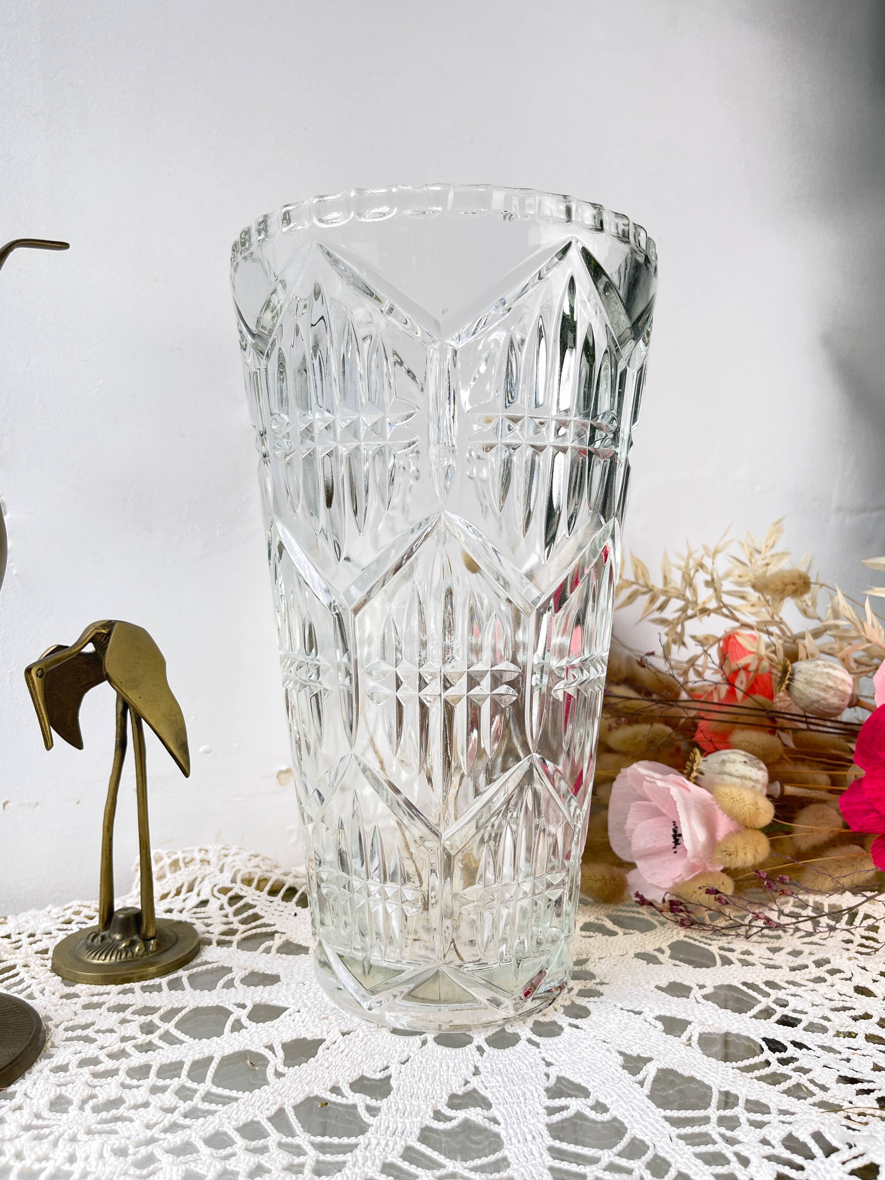 Vintage Art Deco style glass vase