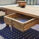 Antique solid wood coffee table – unique restored piece | Louna