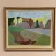 Original Swedish Oil on Panel – “Trees and Fields” by Carl‑Einar Andersson (1925–1975) – 1959 – Vintage & Framed – 53 × 44.5cm (20.9"×17.5")