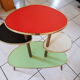 Saddle of tripod plants in formica of the years 50/60