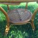 Vintage bamboo and rattan coffee table