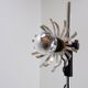 3-light adjustable flowers floor lamp - 1970s