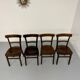 Set of 4 vintage 1950s thonet bistro chairs in wood