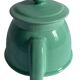 Old green ceramic teapot