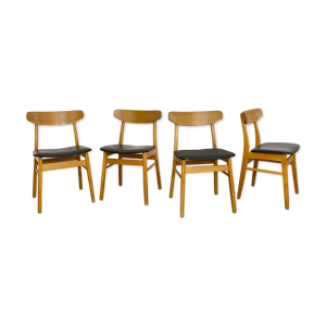 Suite de 4 chaises scandinave