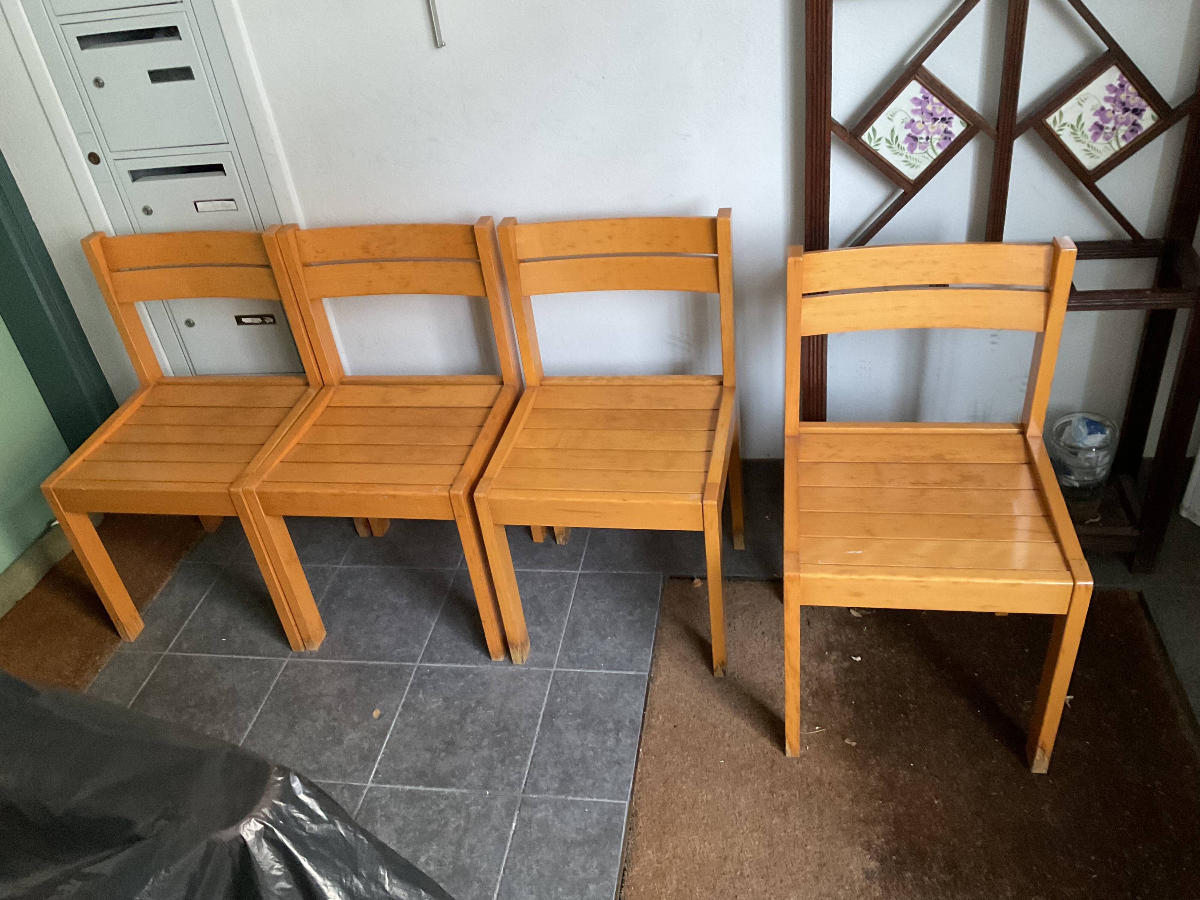 4 vintage Baumann chairs