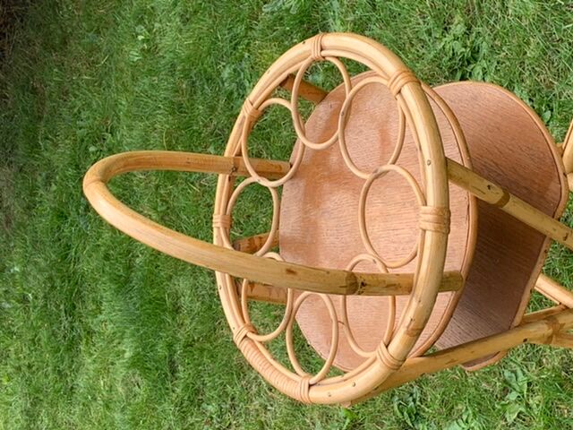 Bamboo bar, 3  compartments, 1960