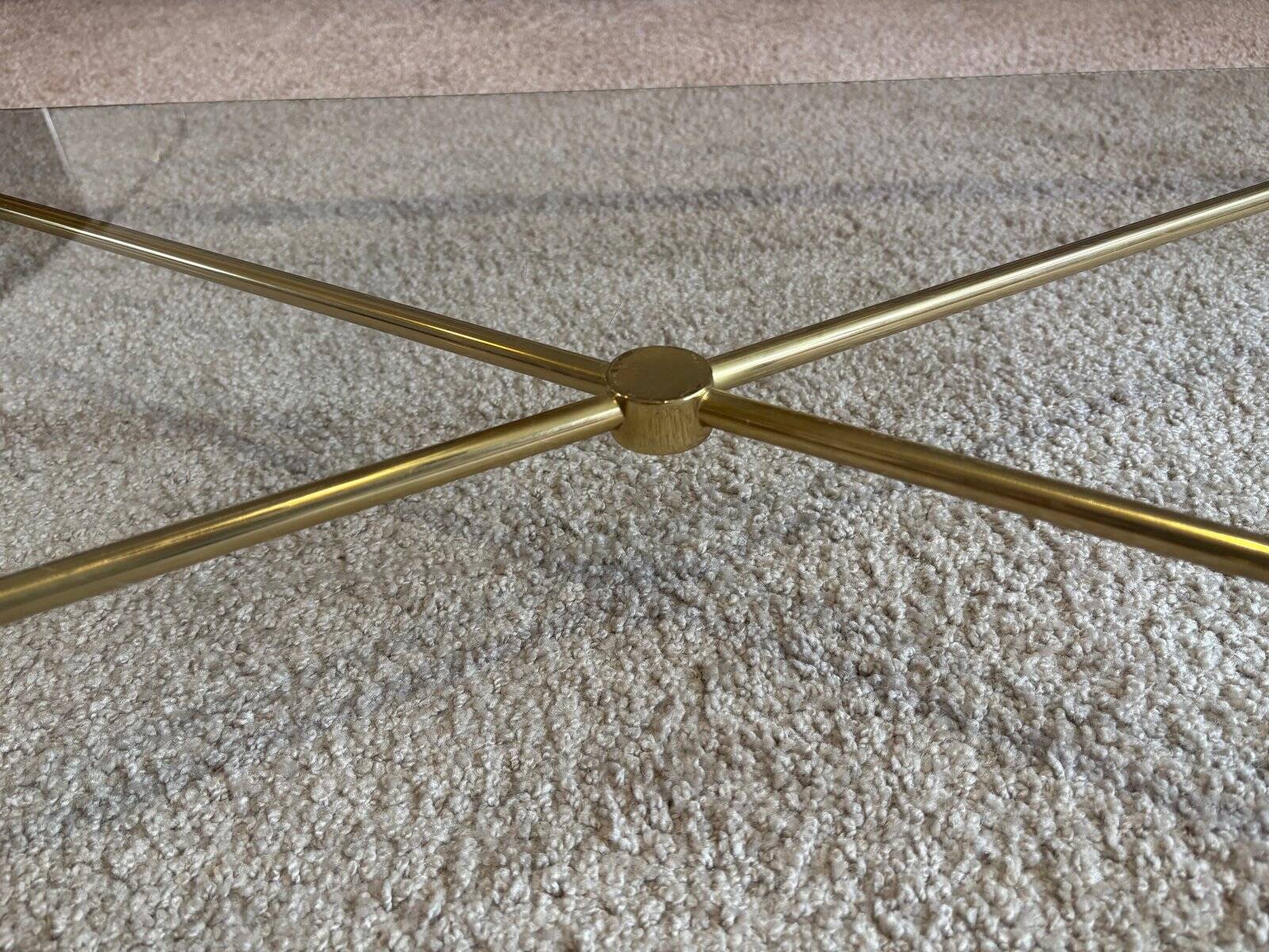 Coffee table in the style of Jacques Adnet, France, 1960s