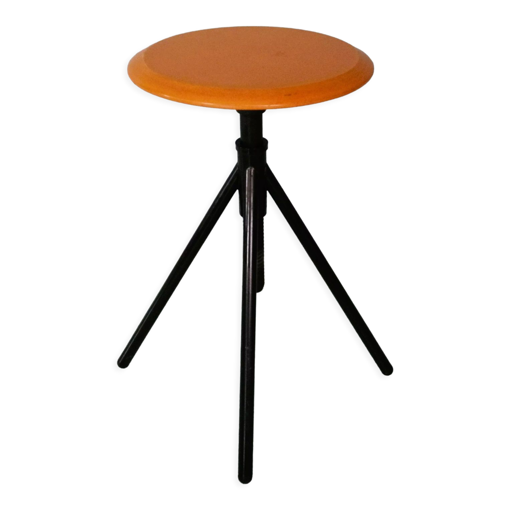 Orange screw stool