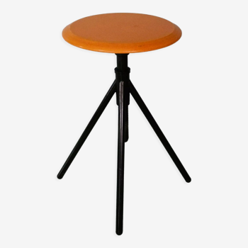 Orange screw stool