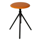 Tabouret à vis orange