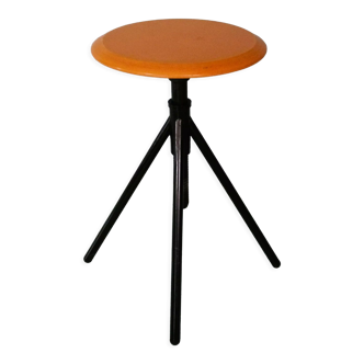 Orange screw stool