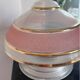 Ceiling light from the 40s/50s in gold and pink Art Deco.