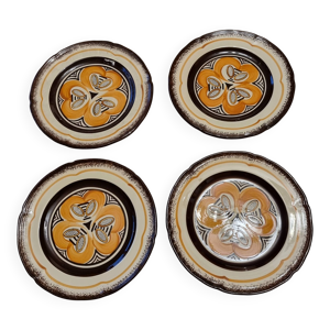 4 assiettes à dessert - quimper