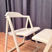 Pair of Borbona Folding Chairs by Carlo Hauner, Fiarm, Italy, 1970s