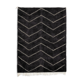 Modern Moroccan carpet black