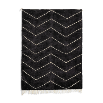 Tapis marocain moderne noir