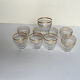9 vintage shot glasses