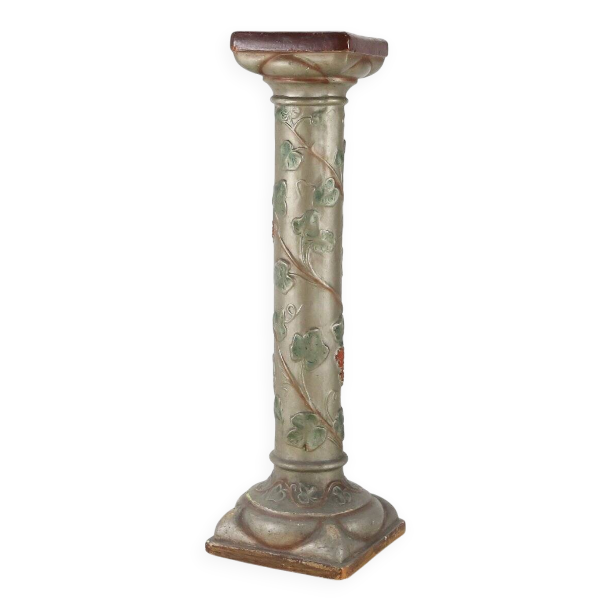 Art Nouveau console or pied de stall in glazed plaster, 1920s