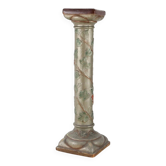 Art Nouveau console or pied de stall in glazed plaster, 1920s