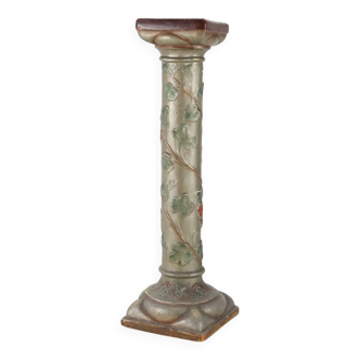 Art Nouveau console or pied de stall in glazed plaster, 1920s
