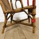 Duo d'anciens fauteuils en osier adulte et enfant