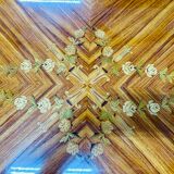 Inlaid rosewood dining table