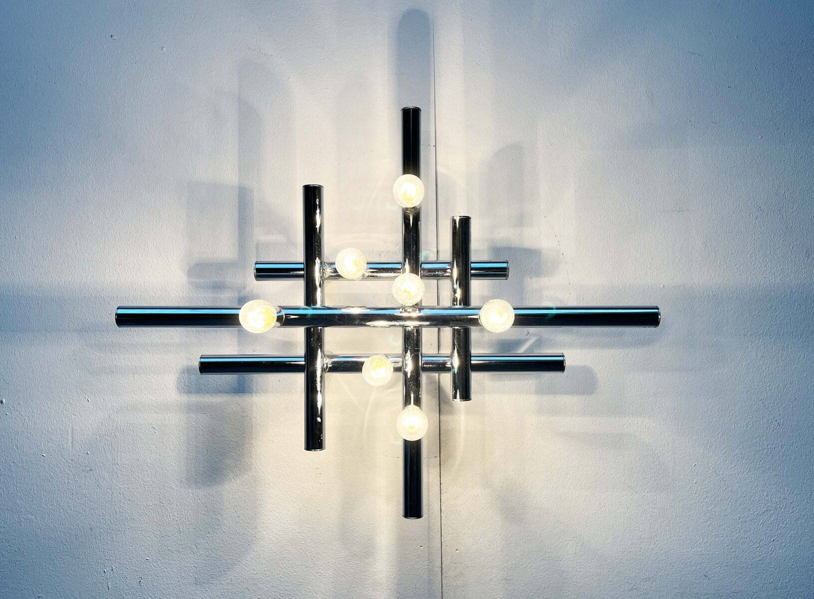 Mid-century Swiss space-age wall lamps or ceiling lights by Temde, 1960s.