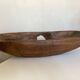 XXXL walnut wood carved centre table 1960 monoxyle