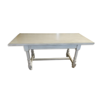 Solid wood farmhouse table