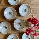 Set of 7 vintage ramekins porcelain bird decorations
